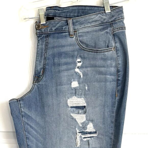 Lane Bryant Boyfriend Jeans Sz 18 (40x32)Light Wash Distressed Look New w/o Tags - Picture 5 of 16